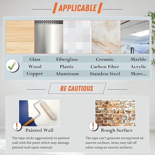 Cargue la imagen en el visor de la galería, [3cm*2mm*3m] Double Sided Tape Heavy Duty Removable Clear &amp; Tough Nano Tape
