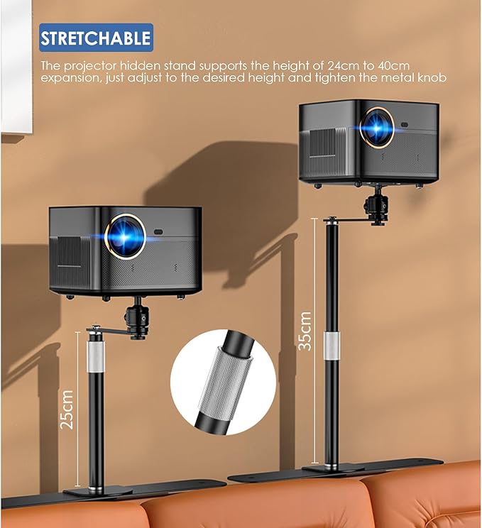 Load image into Gallery viewer, Universal Bed Sofa Backside Aluminum Projector Bed Sofa Holder (Single Screw Mounting Type) - Polar Tech Australia
