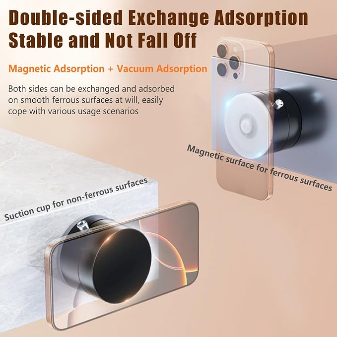 Chargez l&#39;image dans la visionneuse de la galerie, [A2] Universal Super Strong Secure Vacuum Suction MagSafe Compatible Magnet Phone in-Car Holder - Polar Tech Australia

