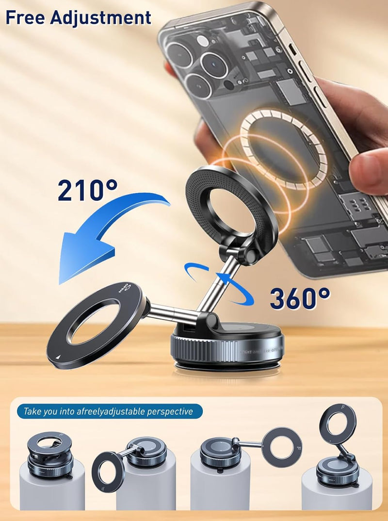 Load image into Gallery viewer, [PT-104] Epoxy Suction Magnetic Car Holder 360° Rotation for Car Dashboard &amp; Wind Screen Strong Magnet

