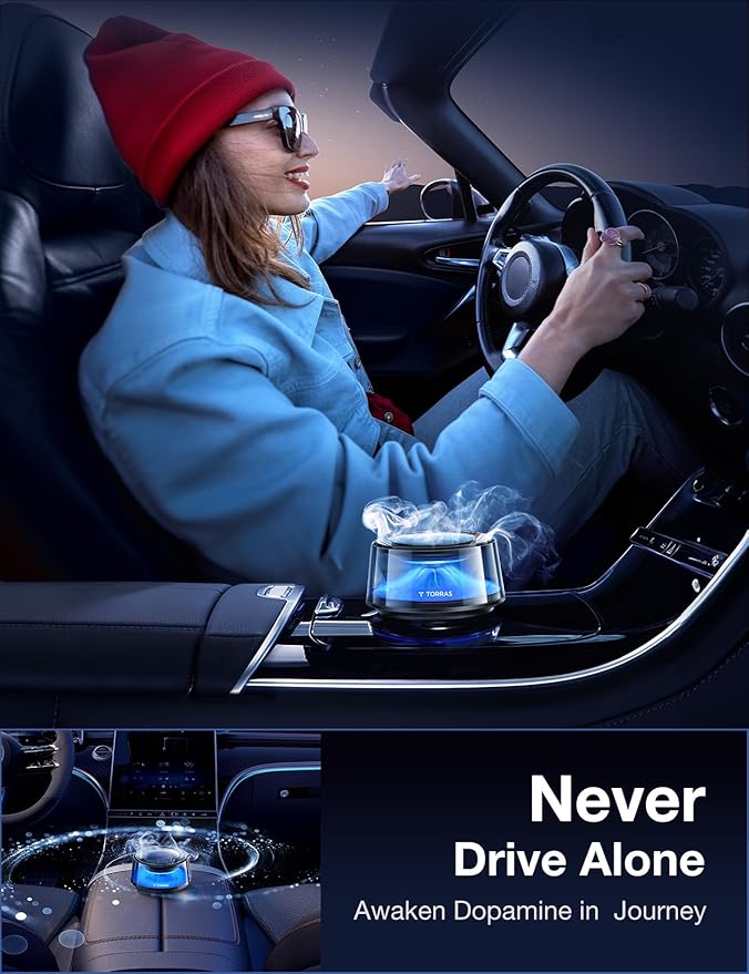Cargue la imagen en el visor de la galería, [Solar Powered][RGB Light][App Control] Torras Car Perfume Air Freshener Diffuser Landscape View 2025 Version - Polar Tech Australia
