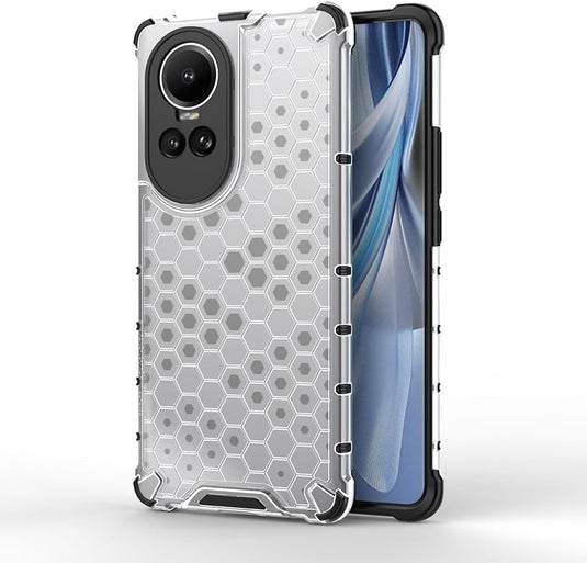 OPPO Reno 10 5G (CPH2531) Honeycomb Transparent Shockproof Protection Case - Polar Tech Australia