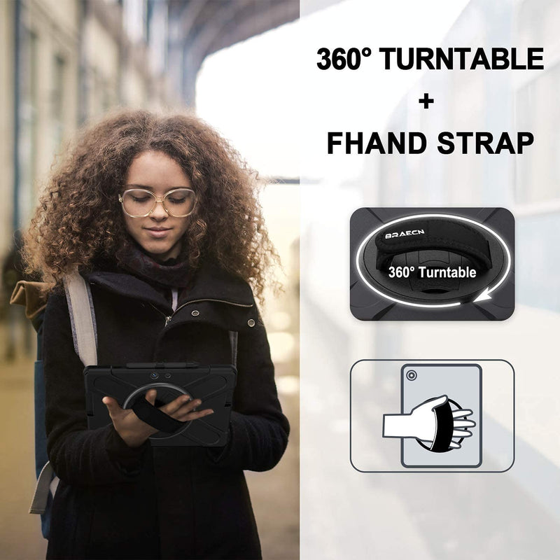 Load image into Gallery viewer, Microsoft Surface Go 1/2/3/4 - 360 Degree Rotate Shockproof Heavy Duty Tough Stand Case Cover With Strap &amp; Pen Holder - Polar Tech Australia
