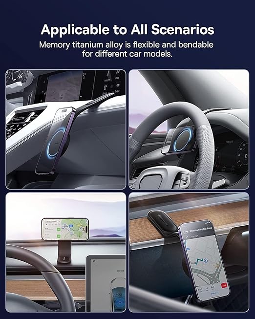 Load image into Gallery viewer, [L13B] Magsafe Compatible Fordable Magnet Magnetic Dashboard Mount Holder - Polar Tech Australia
