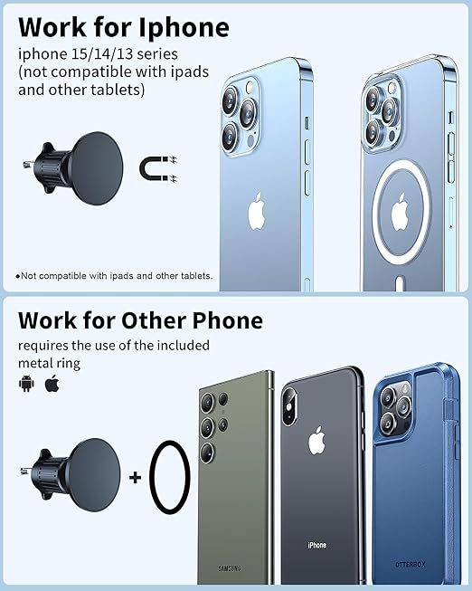 Load image into Gallery viewer, [YC19] Universal MagSafe Compatible Aircon Vent Flow Magnet Phone Holder - Polar Tech Australia
