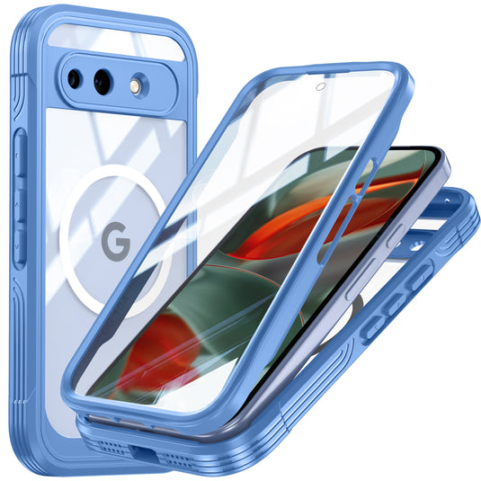 [Magsafe Compatible][Built-in Glass Screen Protector] Google Pixel 10A - Transparent Full Covered Shockproof Lifeproof Series Case - Polar Tech Australia