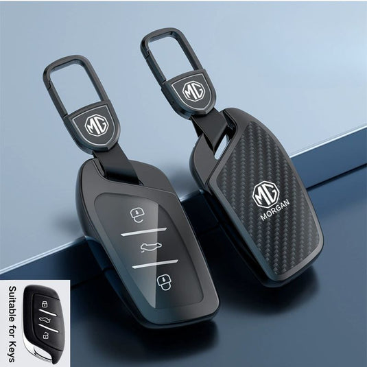MG Zinc Alloy + TPU Smart Car Key Fob Case Cover For MG3, MG5, MG6, MG7, GT, GSF, ONE, ZS, EV EZS, HS, EHS,ONE
