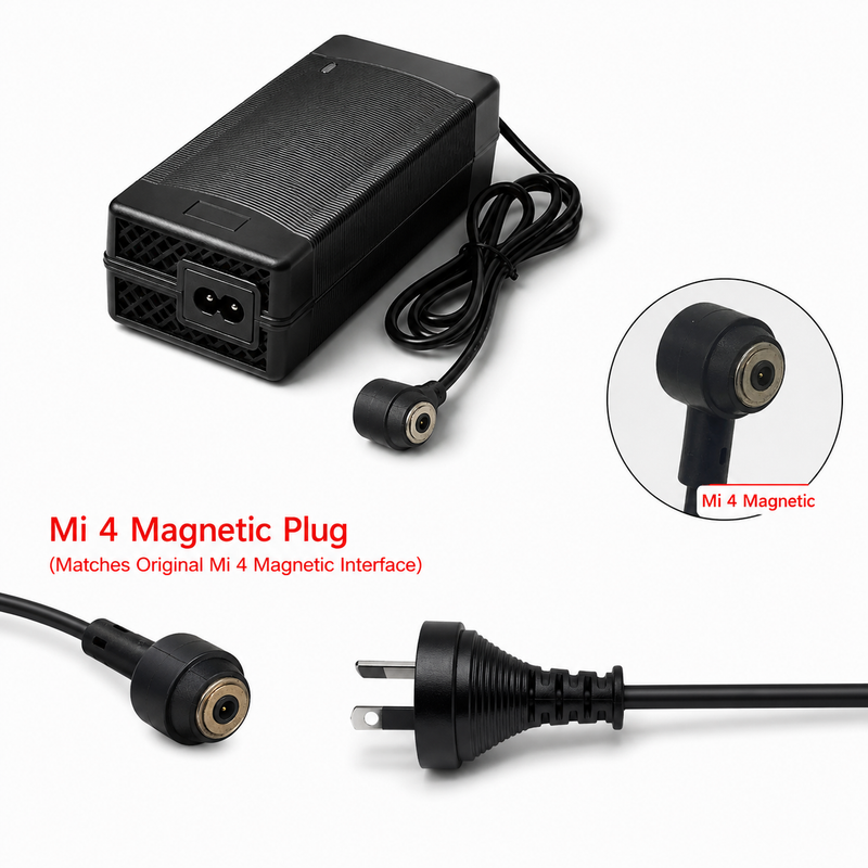 Chargez l'image dans la visionneuse de la galerie, [48V-54.6V/3A][Mi 4 Magnetic] Universal Charger For 48V Li-Ion Lithium Battery Pack Electric Scooter EBike AC Power Adapter Charger
