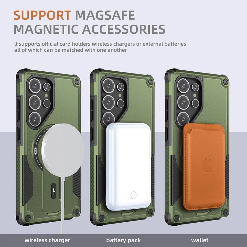 Load image into Gallery viewer, [Magsafe Compatible][Built-in Stand] Samsung Galaxy S26/Plus/Ultra - Military-Grade Shockproof Case - Polar Tech Australia
