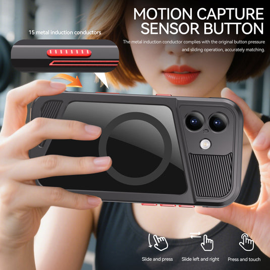 [Magsafe Compatible] [GTM Series][Latest Version] Apple iPhone 17/Air/Pro/Pro Max - Redpepper Shellbox Full Covered Metal Waterproof Heavy Duty Tough Armor Case