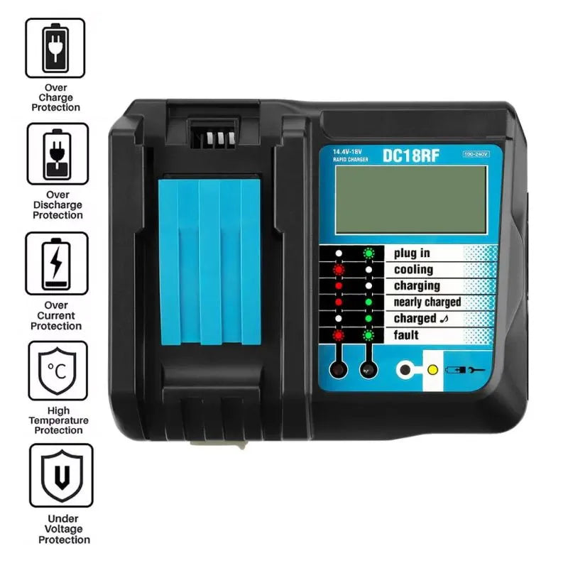 Chargez l&#39;image dans la visionneuse de la galerie, Replacement Charger For Makita 14.4V-18V / 3.5A Electrical Tool Li-ion Battery - Polar Tech Australia
