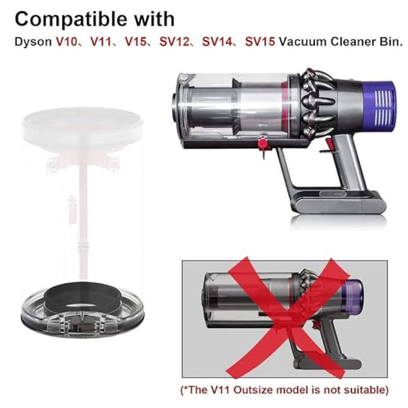 Load image into Gallery viewer, [OEM] Dyson V10 / V11 / V15 Vacuum Cleaner - Dust Bin Lid Cap Cover With Sealing Rings Replacement Part - Polar Tech Australia
