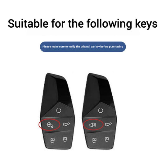 MG Zinc Alloy + PU Leather Smart Remote Control Car Key Fob Case Cover For MG ONE