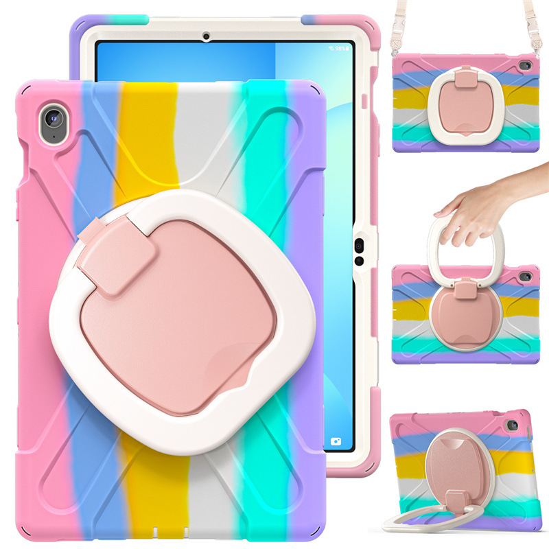 Chargez l&#39;image dans la visionneuse de la galerie, Samsung Tab S10 FE Plus 13.1&quot; 2025 - 360 Degree Rotation Heavy Duty EVA Kid Friendly Ring Holder Stand Case - i-Station Mobile Phone &amp; Electronic Device Repair and Accessories
