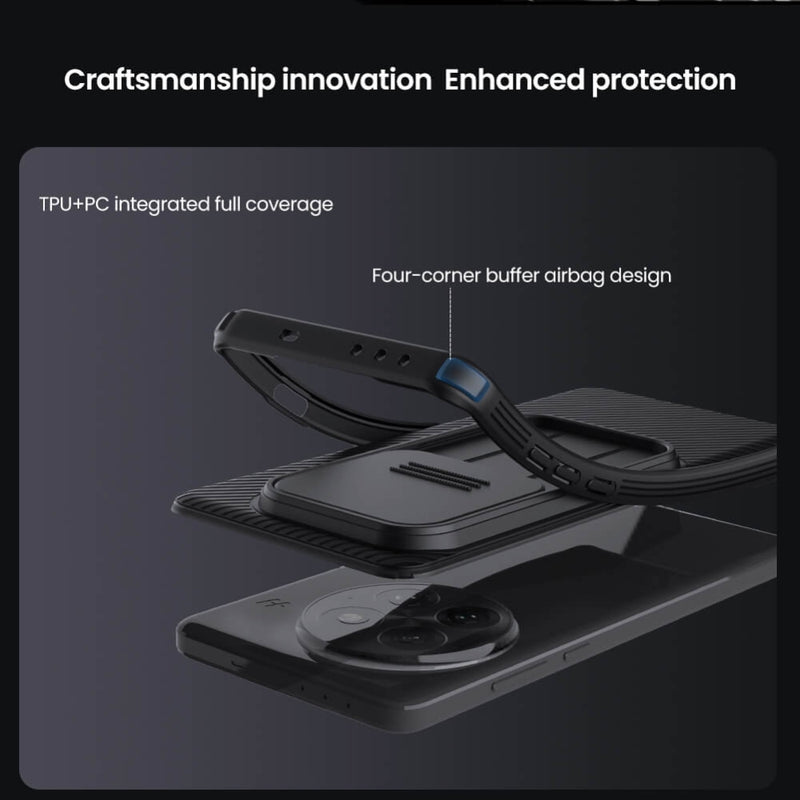 Chargez l&#39;image dans la visionneuse de la galerie, OnePlus 13R - Nillkin Slide Cover Camera Lens Privacy Protection Case
