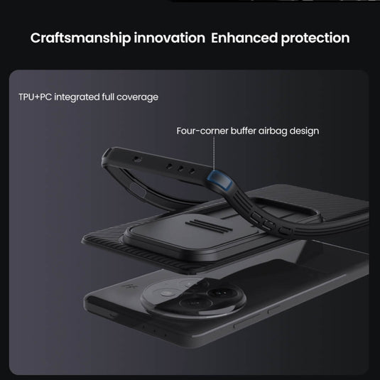 OnePlus 13R - Nillkin Slide Cover Camera Lens Privacy Protection Case