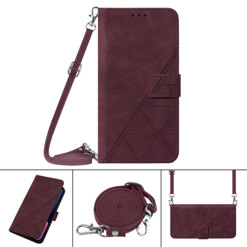 Load image into Gallery viewer, [With Shoulder Strap] [With Card Slot] Motorola Moto G Play 2023/G Power 2022 - PU leather Crossbody Wallet Style Shockproof Phone Case - Polar Tech Australia
