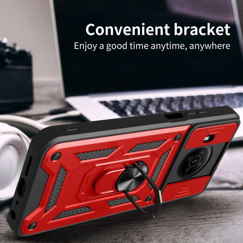 Load image into Gallery viewer, Nokia C21 - Heavy Duty Ring Holder Case with Shockproof &amp; Camera Guard Design
