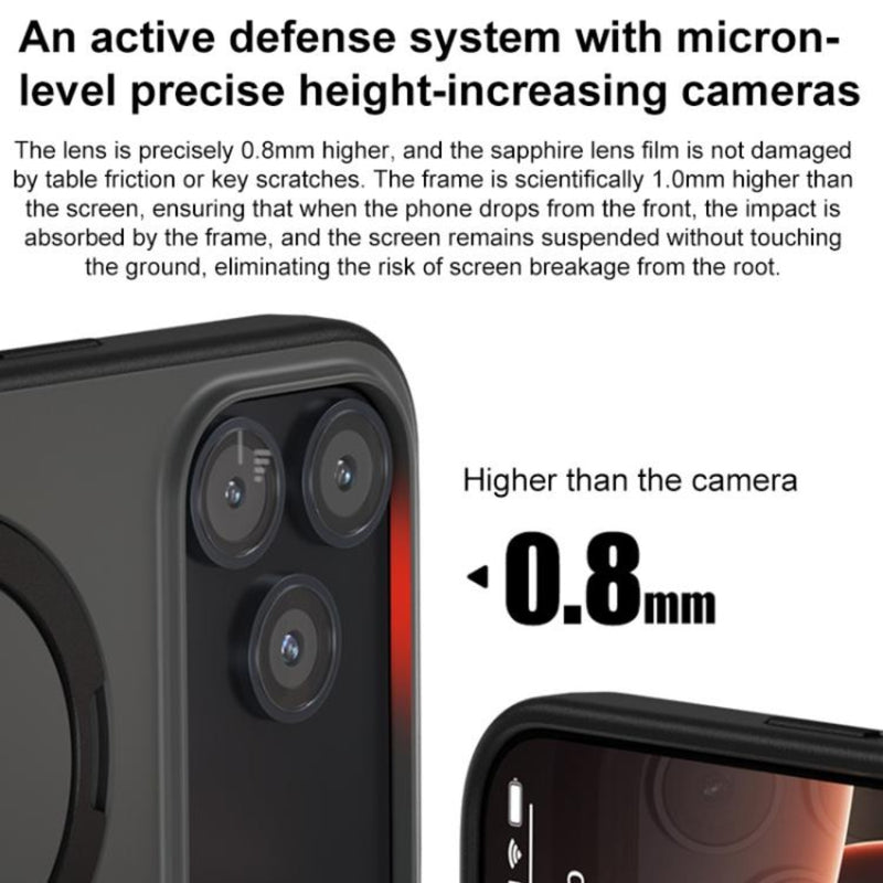 Load image into Gallery viewer, Apple iPhone 17 Pro - Contrast Color Rotation Holder Magsafe Phone Case
