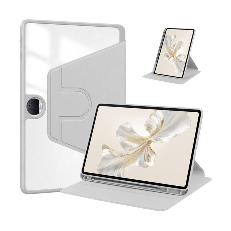 Load image into Gallery viewer, [With Pen Slot] OPPO Pad Neo (OPD2302, OPD2303) - Acrylic Transparent Rotating Stand Protective Case - Polar Tech Australia
