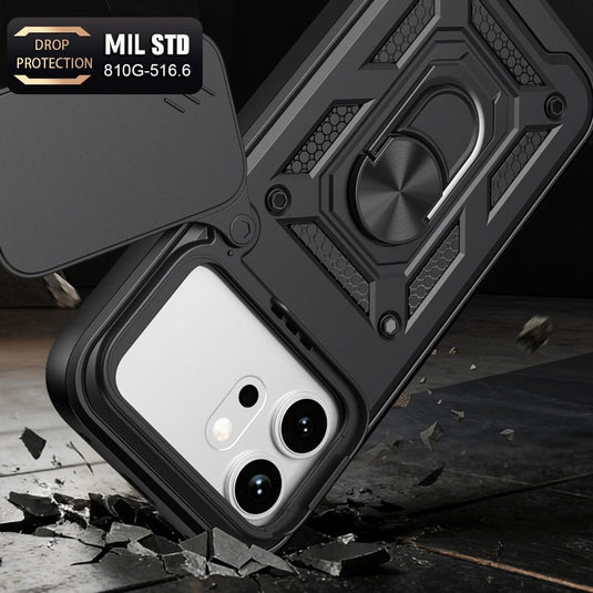 Honor 600 / 600 Pro - Sliding Camera Cover Design TPU+PC Phone Case