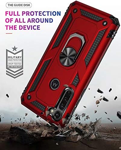 Cargue la imagen en el visor de la galería, [Magnetic Ring Kickstand] Motorola Moto G Stylus - Shield Shockproof Rugged Heavy Duty Case - Polar Tech Australia
