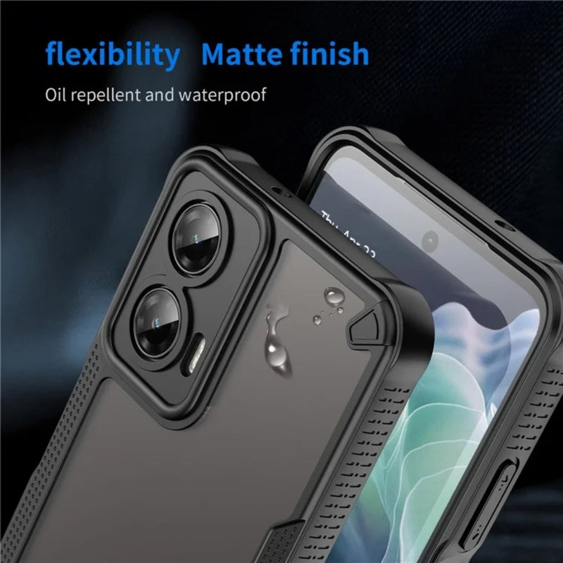 Cargue la imagen en el visor de la galería, Motorola Moto G75 - Armor Precise Hole PC Hybrid TPU Phone Case - Polar Tech Australia
