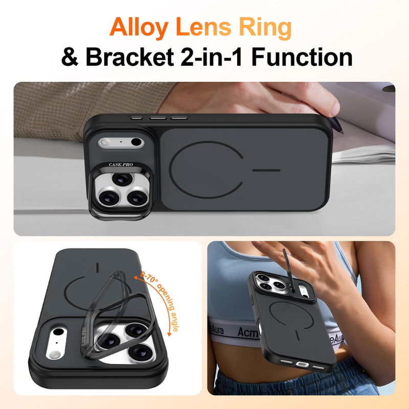 Cargue la imagen en el visor de la galería, Apple iPhone 18 Pro - Bright Color Contrast Skin-feel Camera Bracket Magsafe Phone Case
