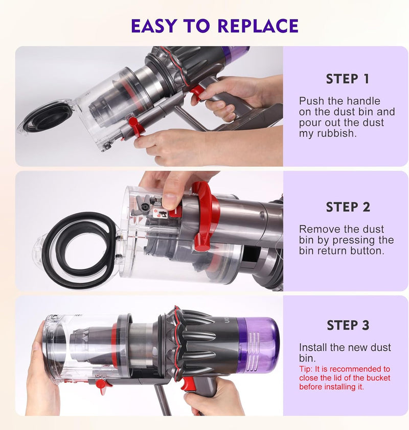 Load image into Gallery viewer, [OEM] Dyson V10 Slim / V12 Slim Vacuum Cleaner - Dust Bin Replacement Part - Polar Tech Australia
