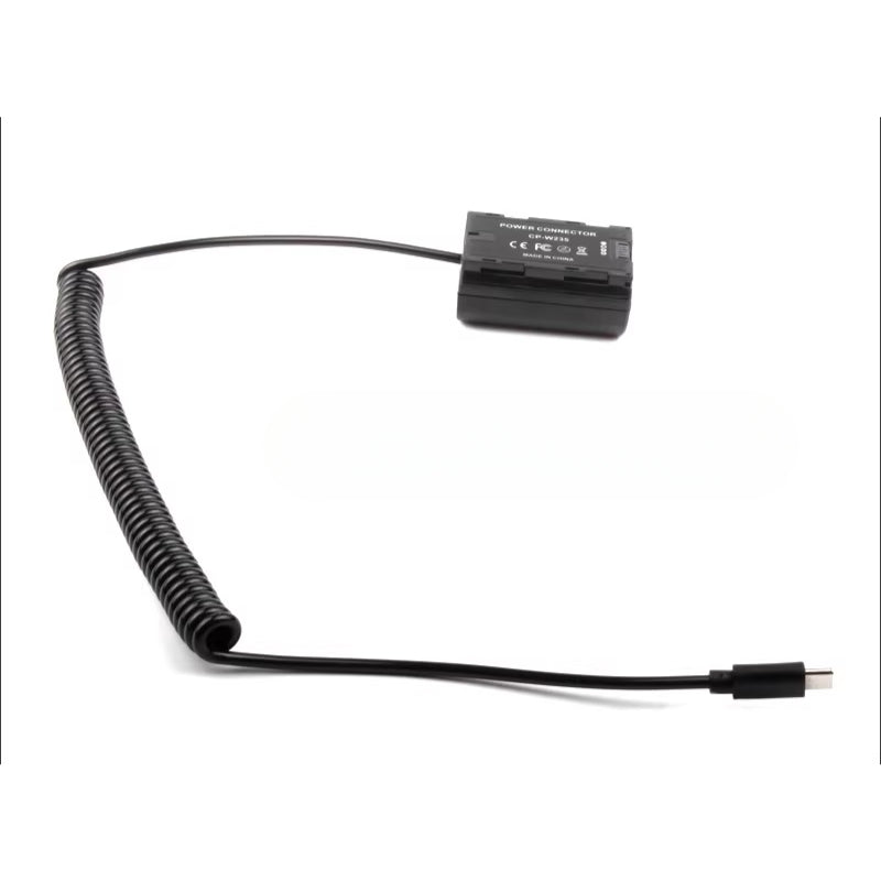 Cargue la imagen en el visor de la galería, [CP/NP-W235][Type-C] Fujifilm X-T4 X-H2S GFX50SII GFX100S - Cameras Spring Cable Dummy Battery - Polar Tech Australia
