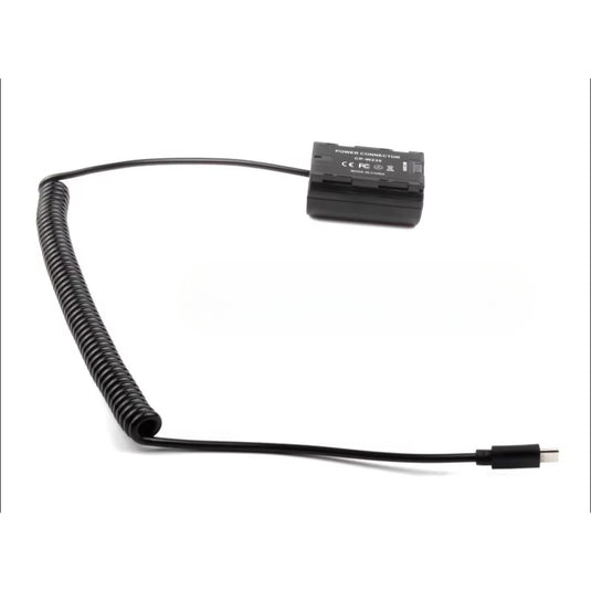 [CP/NP-W235][Type-C] Fujifilm X-T4 X-H2S GFX50SII GFX100S - Cameras Spring Cable Dummy Battery - Polar Tech Australia
