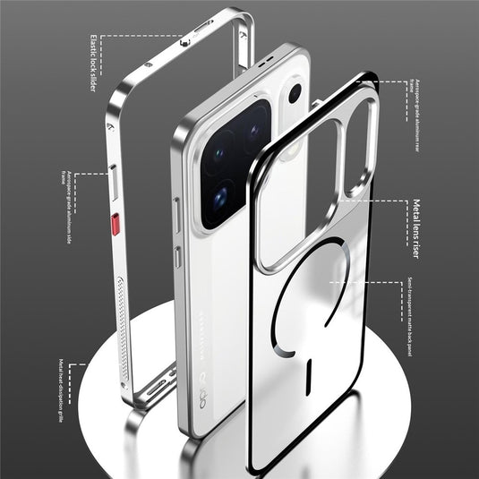 OPPO Find X10 - Magnetic Aluminium Alloy Matte Phone Case