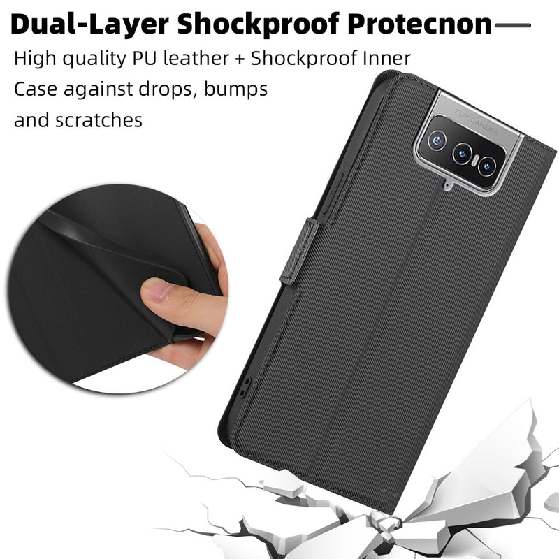 Load image into Gallery viewer, Asus Zenfone 9 / 10 - Magnetic Folding Invisible Stand Protective Case

