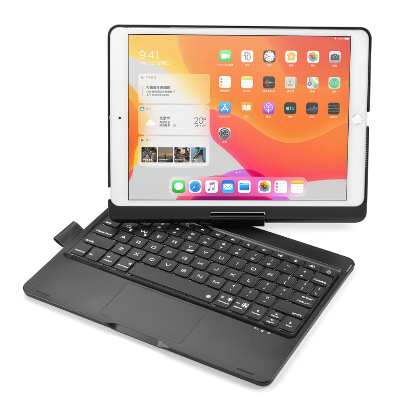 Chargez l&#39;image dans la visionneuse de la galerie, 360 Degree Rotating Wireless Touchpad Keyboard Cover Case for iPad 10“/11” 10/11th Gen 2022/2025 - KIBO
