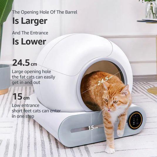 [TUYA Smart] Smart Automatic Cat Toilet 65L Large Capacity Self-Cleaning Litter Box APP Control