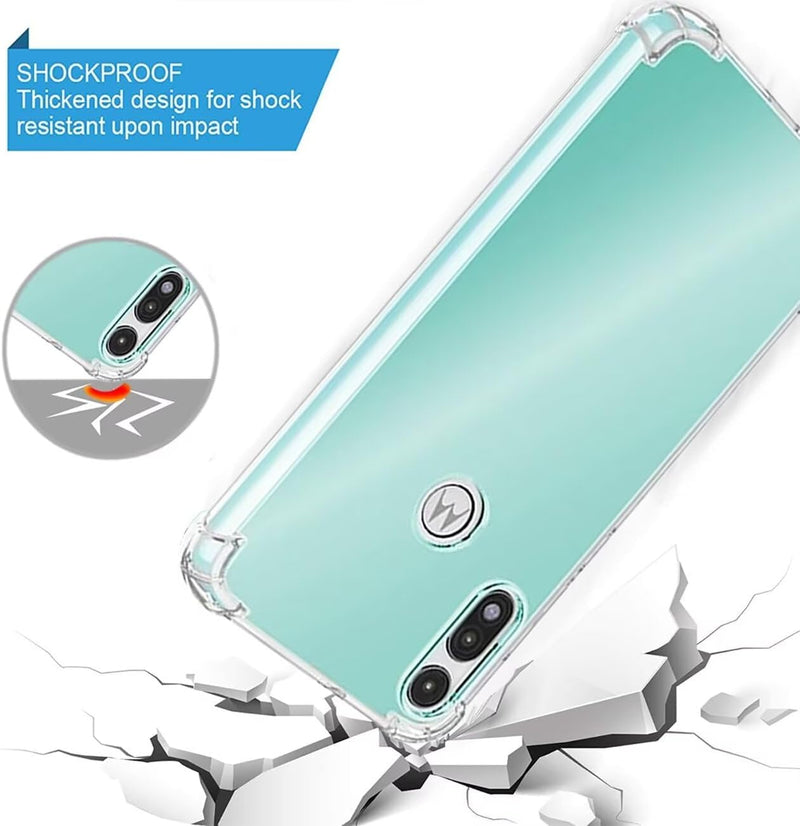 Chargez l&#39;image dans la visionneuse de la galerie, Motorola Moto E 2020 - AirPillow Cushion Transparent Soft Clear TPU Four Corners Protective Case - Polar Tech Australia
