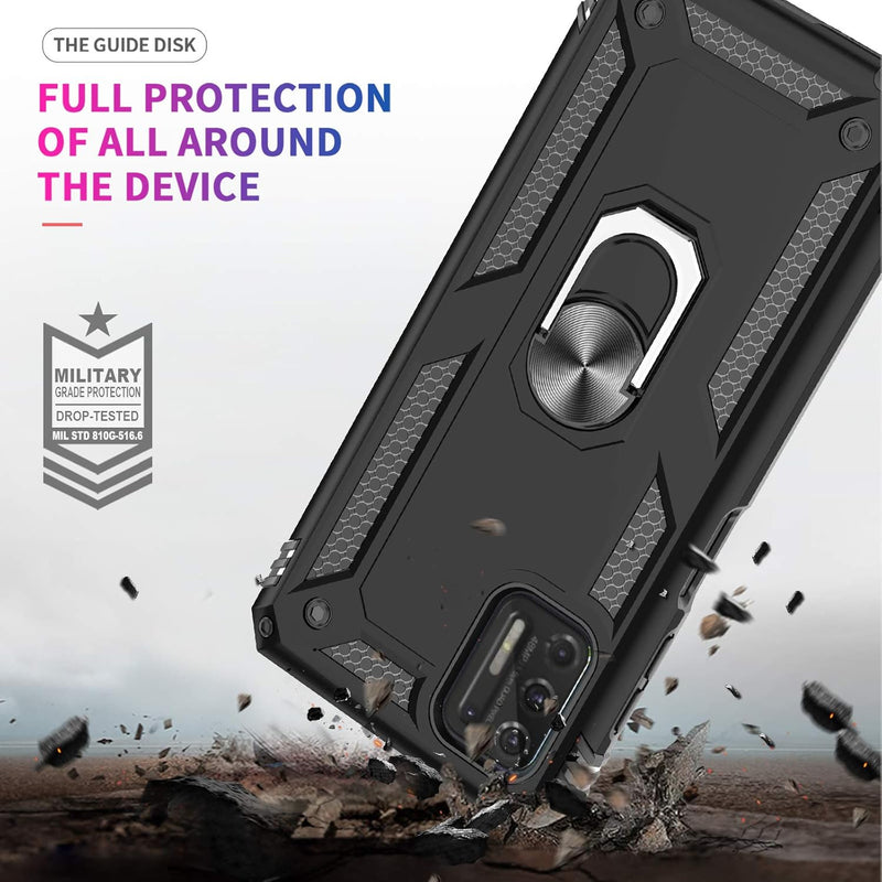 Chargez l&#39;image dans la visionneuse de la galerie, [Magnetic Ring Kickstand] Motorola Moto G Stylus 2021 - Shield Shockproof Rugged Heavy Duty Case - Polar Tech Australia
