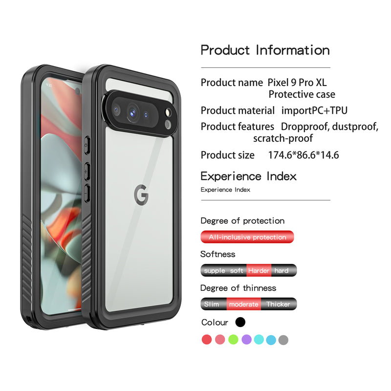 Load image into Gallery viewer, [FS Series] Google Pixel 9 Pro XL (GGX8B) - Redpepper Full Covered Waterproof Heavy Duty Tough Armor Case - Polar Tech Australia
