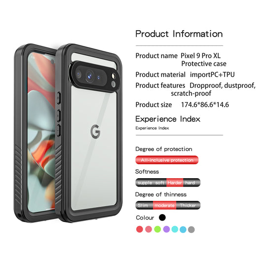 [FS Series] Google Pixel 9 Pro XL (GGX8B) - Redpepper Full Covered Waterproof Heavy Duty Tough Armor Case - Polar Tech Australia