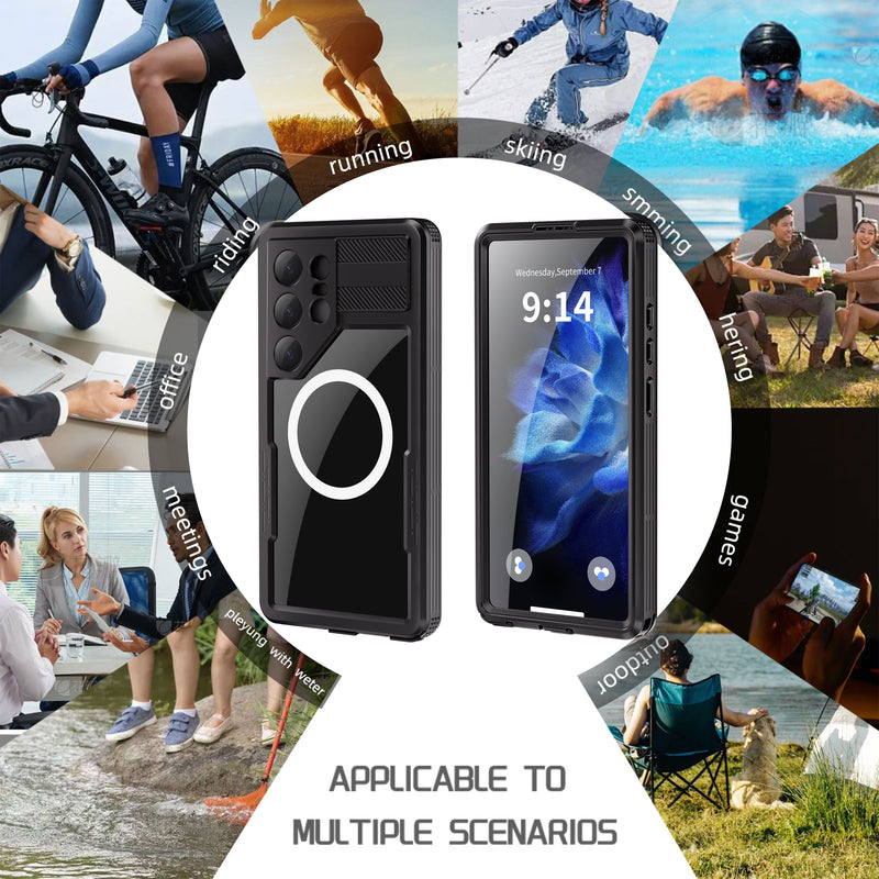 Chargez l&#39;image dans la visionneuse de la galerie, [Magsafe Compatible] [Mars Series] Samsung Galaxy S25/Plus/Ultra - Shellbox Full Covered Waterproof Heavy Duty Tough Armor Case - Polar Tech Australia
