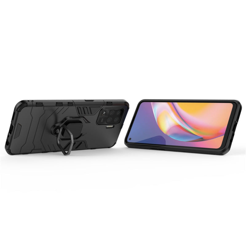 Load image into Gallery viewer, OPPO A94 5G (CPH2211) - Heavy Duty Armor Case With Ring Holder Stand - Polar Tech Australia
