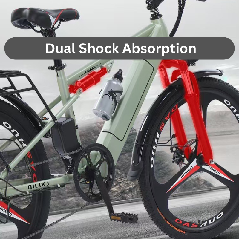 Chargez l&#39;image dans la visionneuse de la galerie, Flying Pigeon 400W 26 inch Wheel Type High Power Mountain Bike Long Range Electric Bike Bicycle

