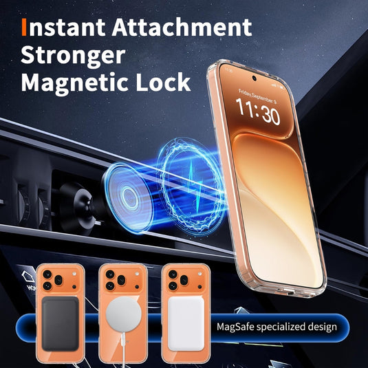 Honor 600 / 600 Pro - MagSafe Clear Acrylic PC Hybrid TPU Phone Case