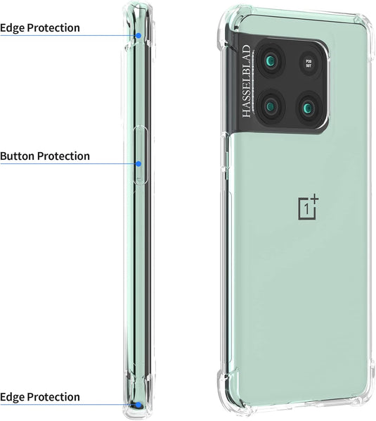 OnePlus 1+10T - AirPillow Cushion Transparent Soft Clear TPU Four Corners Protective Case - Polar Tech Australia