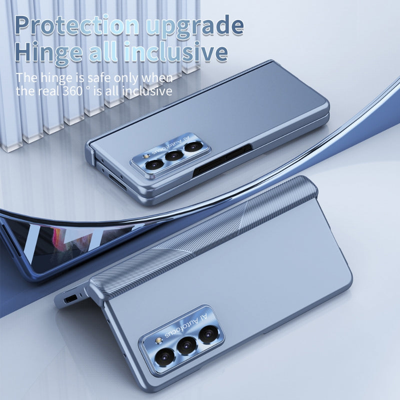 Cargue la imagen en el visor de la galería, [With Pen Slot] Samsung Galaxy Z Fold 6(SM-F956) - Full Coverage Electroplated Magnetic Hinge Shockproof Protective Case
