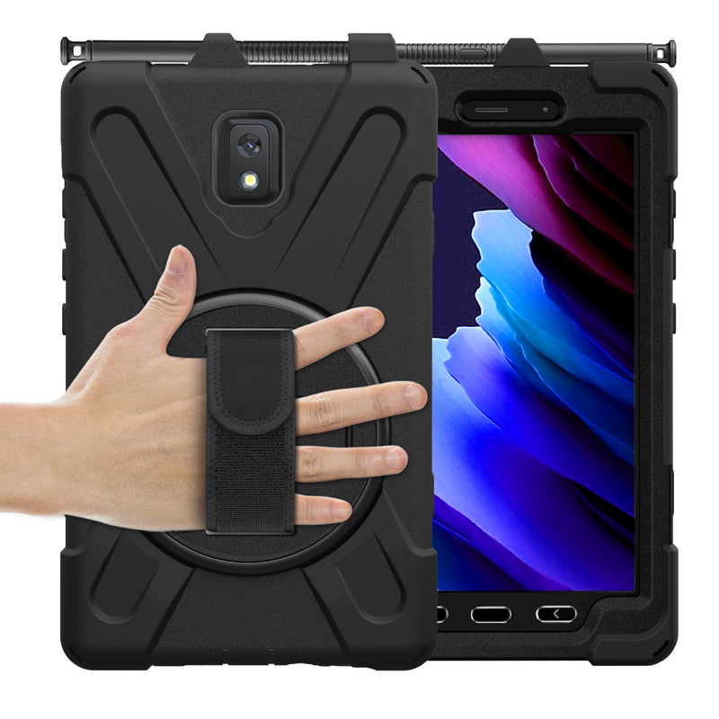 Load image into Gallery viewer, Samsung Galaxy Tab Active 3 8&quot; 2020 (T570/T575) Heavy Duty 360 Degree Rotate Stand Hand Strap Case - Polar Tech Australia
