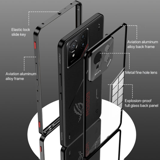 Asus ROG Phone 9 / 9 Pro - Metal Frame Frosted Magnetic Phone Case - Polar Tech Australia