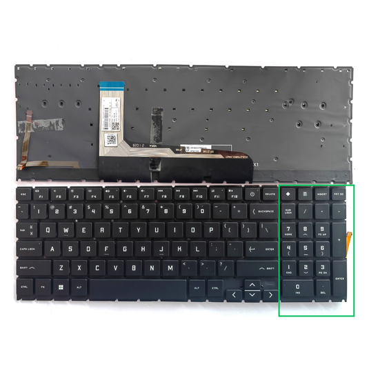 HP OMEN 16-WD 16-WF 16-XD 16-XF Series - Laptop Keyboard With Backlit US Layout