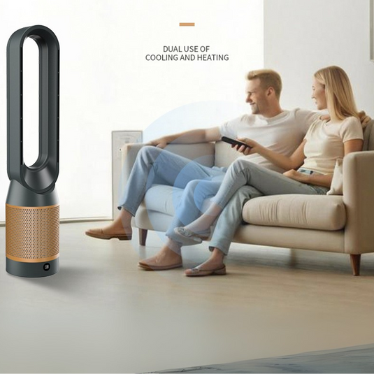 34 inch Heater & Cooler Fan Combo Bladeless Tower Fan Air Conditioner