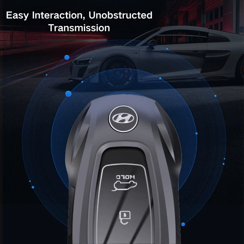 Load image into Gallery viewer, Hyundai Stylish Metal Car Key Fob Protective Case Cover For Tucson, Sport, Elantra, Santa Fe, ix35, ix25
